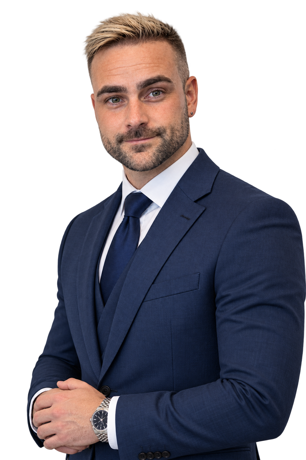 CJ Robberts in corporate attire